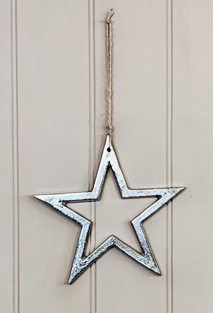 Aluminium Hanging Star, 20cm
