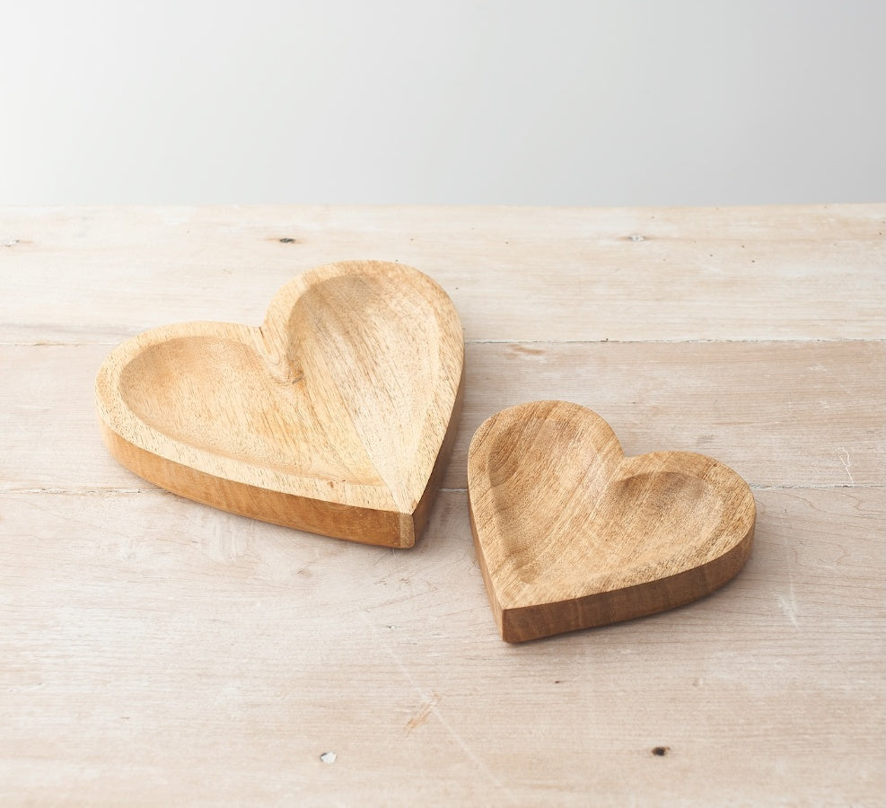 Natural Wooden Heart, 15cm