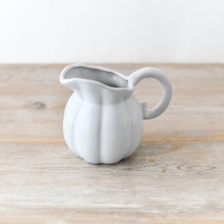 Pumpkin Jug Ceramic Autumn Decor Rustic Festive Pitcher Ornament