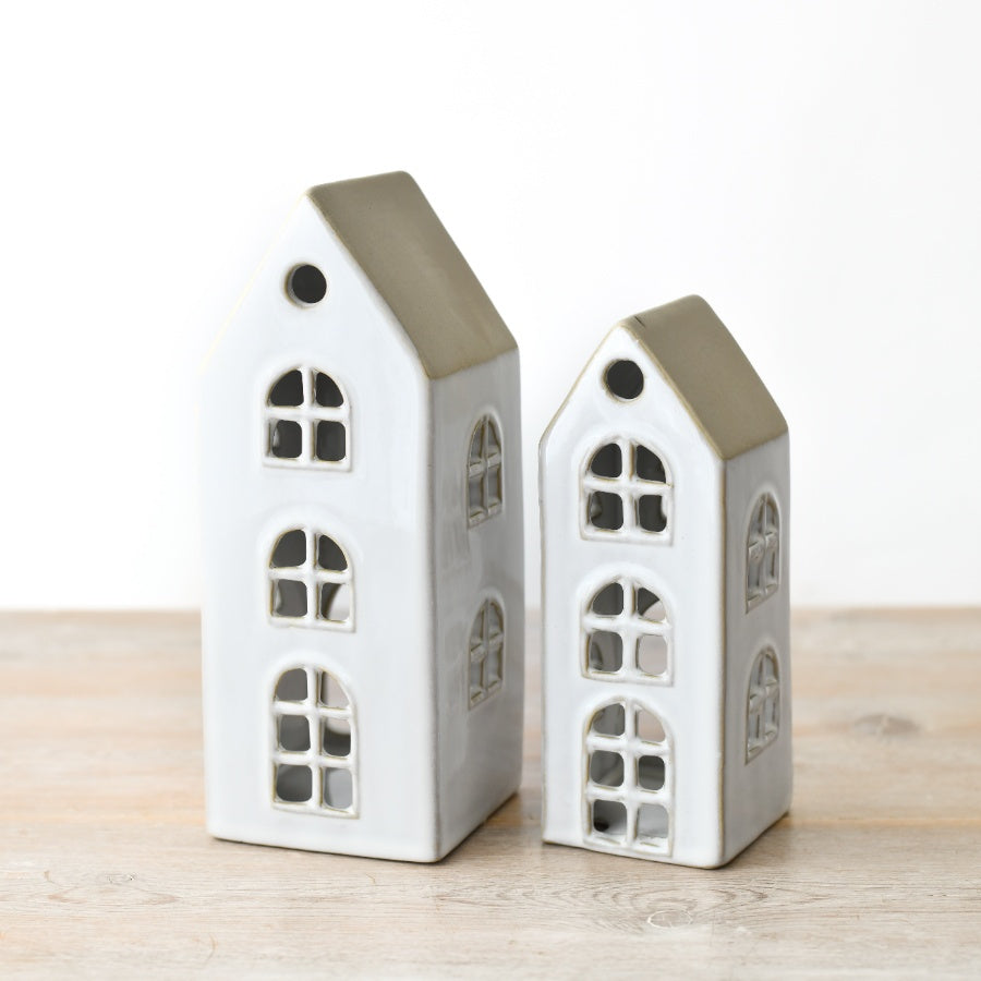 Candle Tealight House Hand-Finished Rustic Home Decor