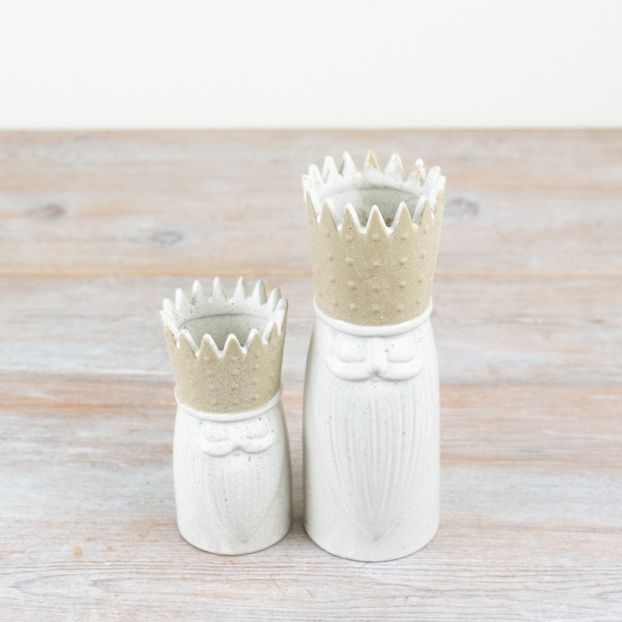 13.5cm King Flower Vase – Elegant Royal Design Home Decoration