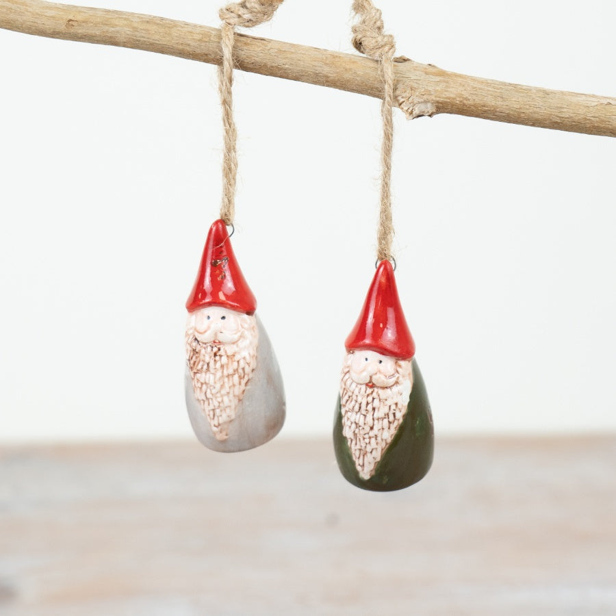 Santa Hanging Decoration – 7cm Festive Red Christmas Ornament