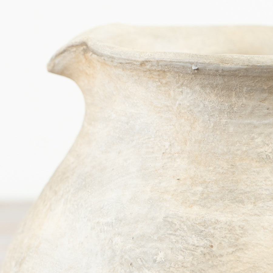 Terracotta Cici Jug Vase 21.5cm – Rustic Handmade Ceramic Jug, Natural Decorative Flower Vase for Home Styling
