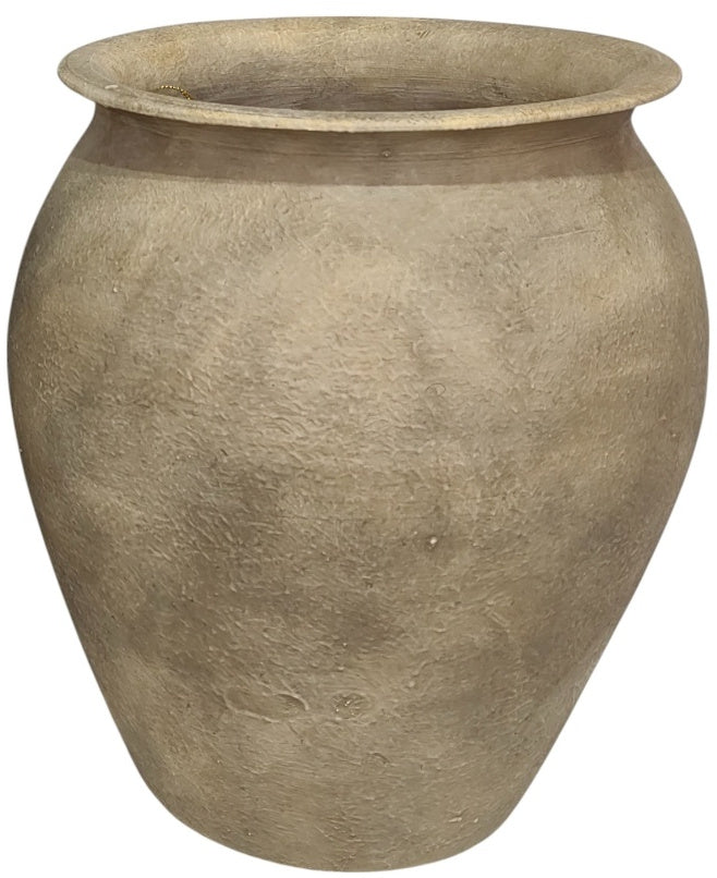 Gavi Vase 29cm – Large Rustic Ceramic Vase, Handmade Natural Finish Decorative Pot for Statement Home Styling