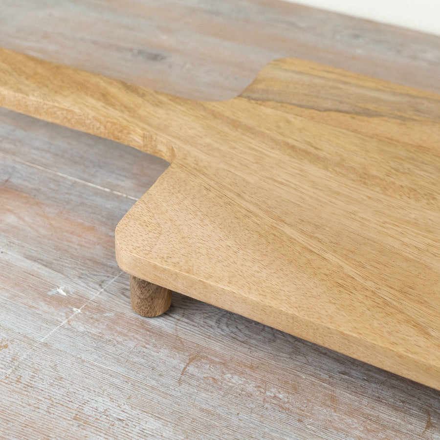 Extra Large Wooden Chopping Board 95cm – Rustic Kitchen Prep Board, Long Serving Platter for Food & Display