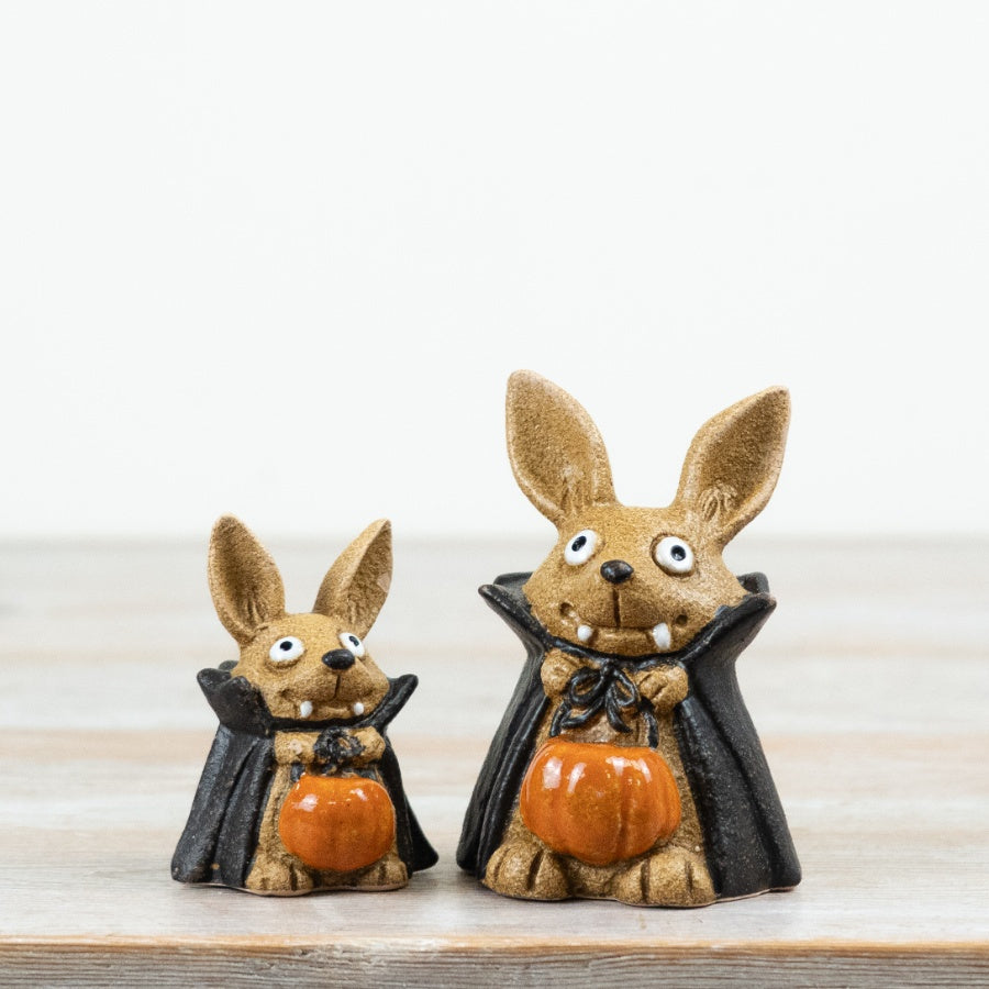 Little Lookers Rosy Eyes Bat Ornament Ceramic Halloween Bat Decoration Autumn Home Décor Gift 7cm