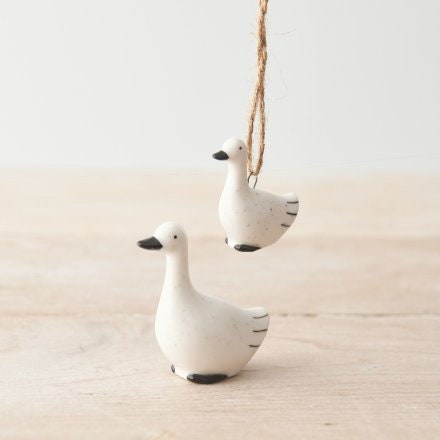 Mini Ceramic Duck Decoration, 5.5cm - Adorable Small Ornament for Home Decor