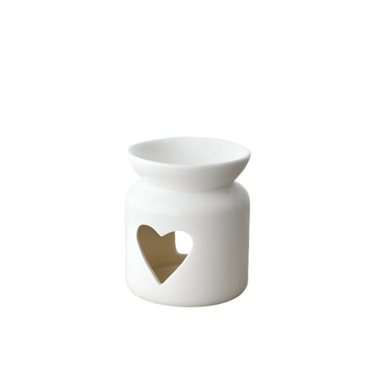 Ceramic Heart Oil Burner, 10cm