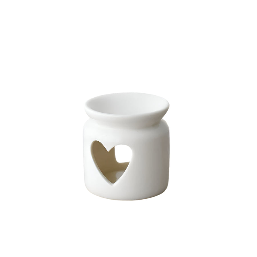 Ceramic Heart Oil Burner, 7cm