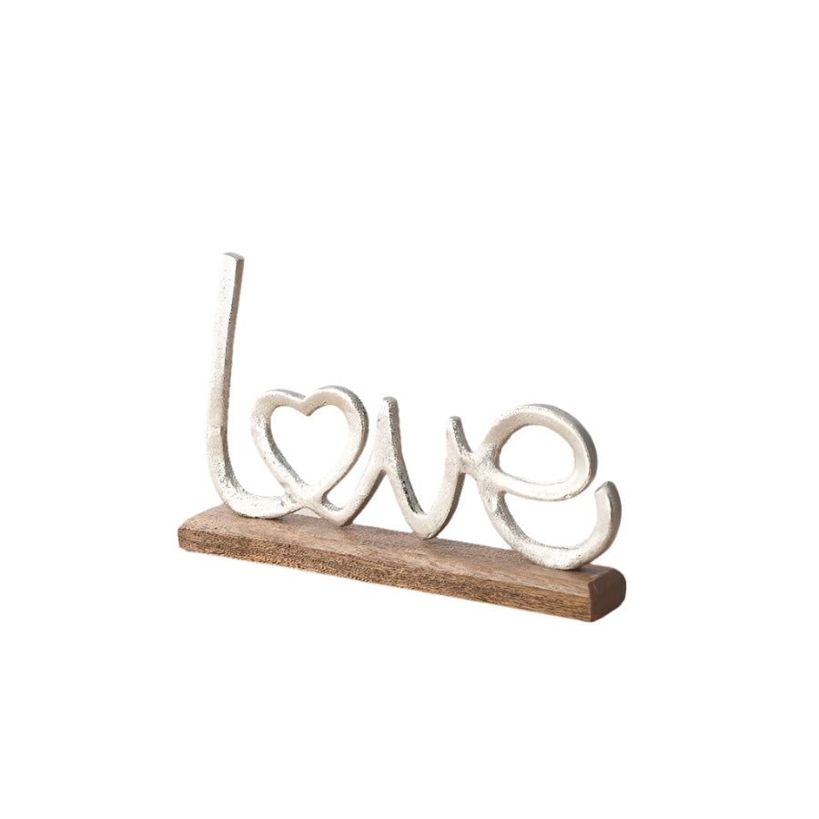 Aluminium Love Ornament, 30cm