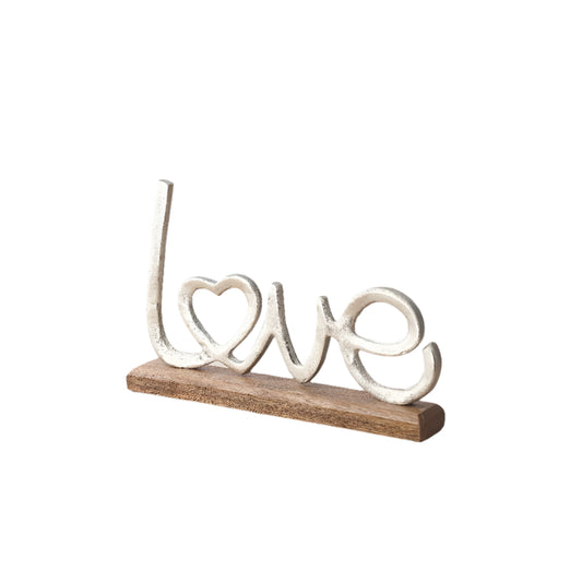 Aluminium Love Ornament, 30cm