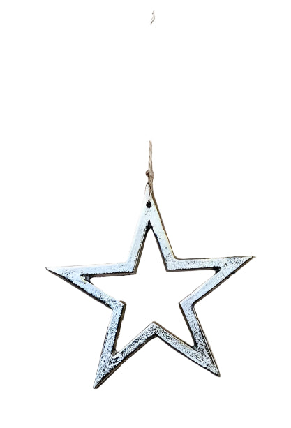 Aluminium Hanging Star, 20cm
