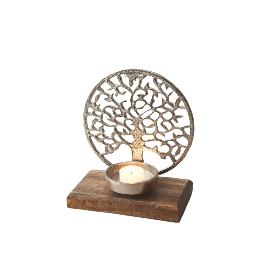 20cm Tree of Life Candle Holder - Spiritual and Elegant Decor Accent