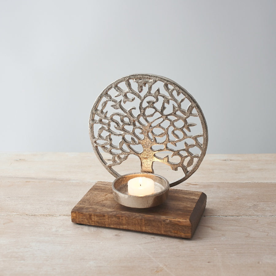 20cm Tree of Life Candle Holder - Spiritual and Elegant Decor Accent