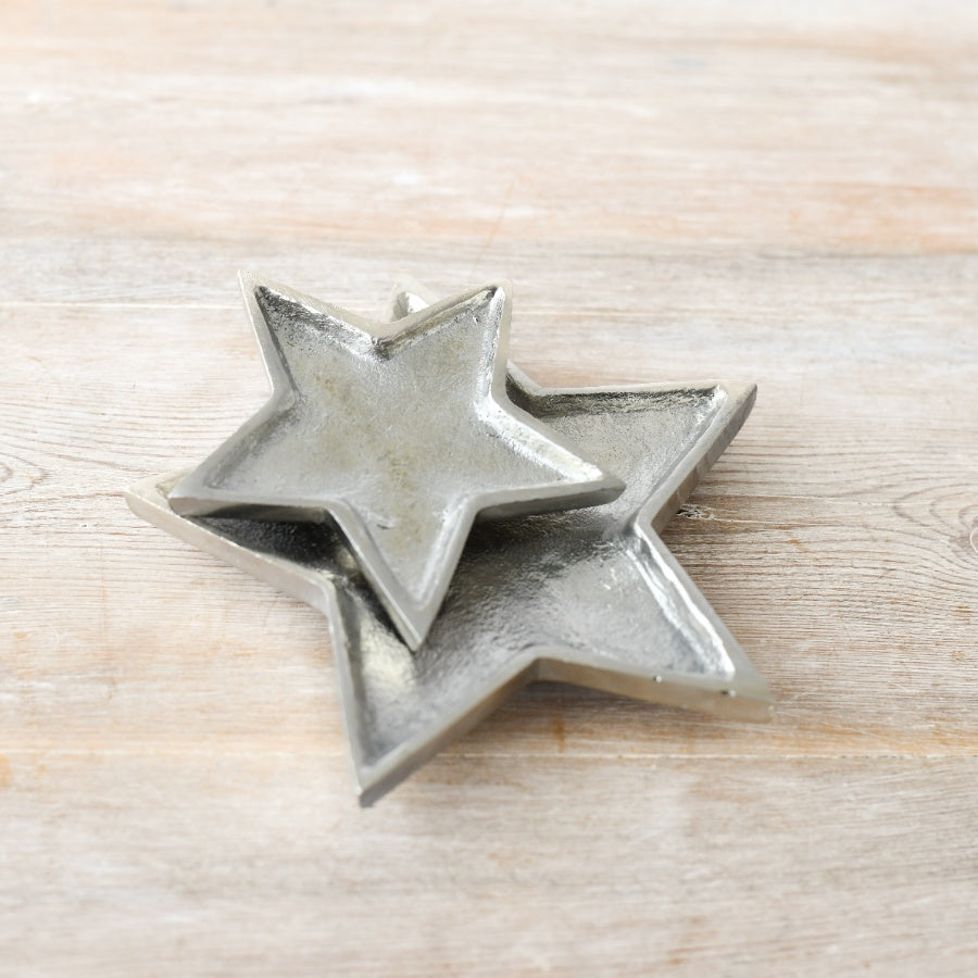 Silver Star Plate, 15cm