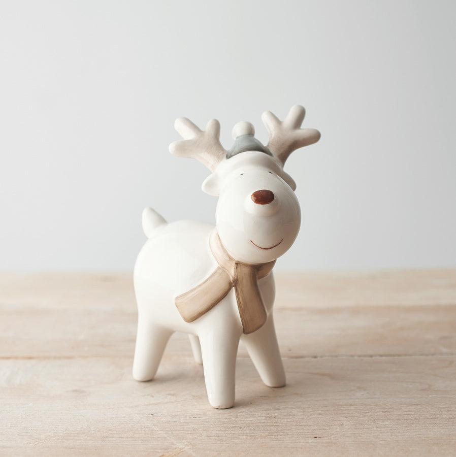 Neutral Red Nose Reindeer, 15cm