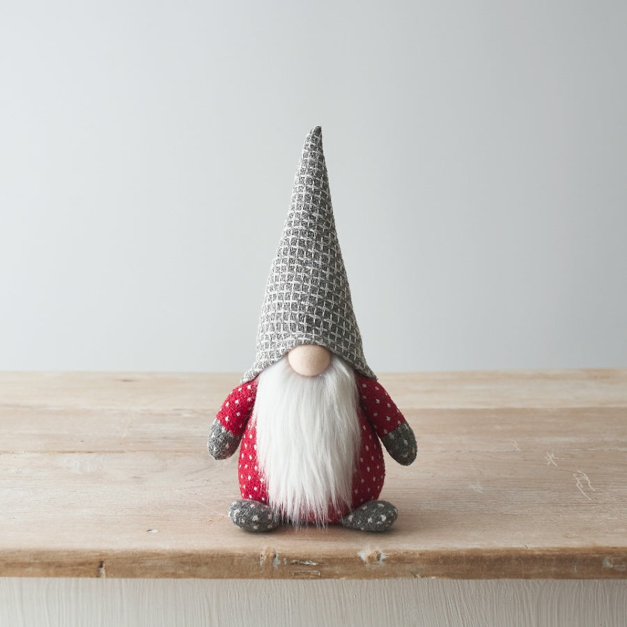 Nordic Fabric Gonks 25cm – Festive Plush Christmas Decorations, Traditional Nordic Style