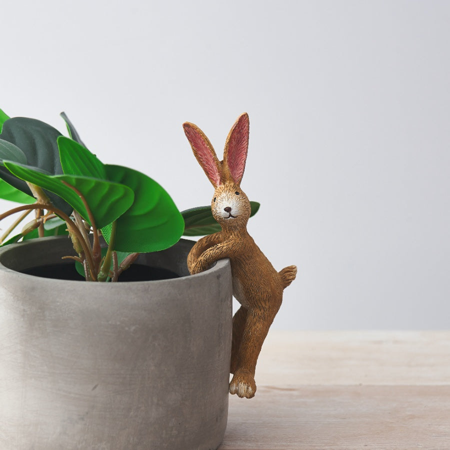 Jasper Rabbit Pot Hanger, 14cm 