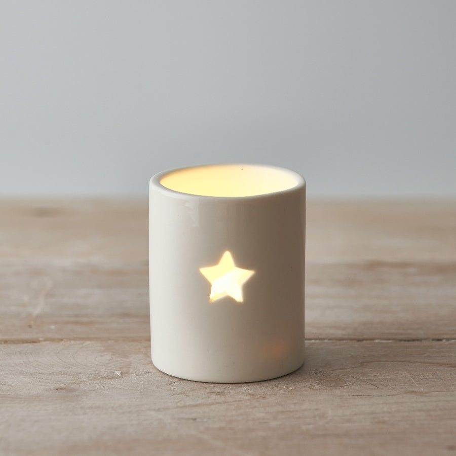 Simple Star T-light Holder, 6cm 