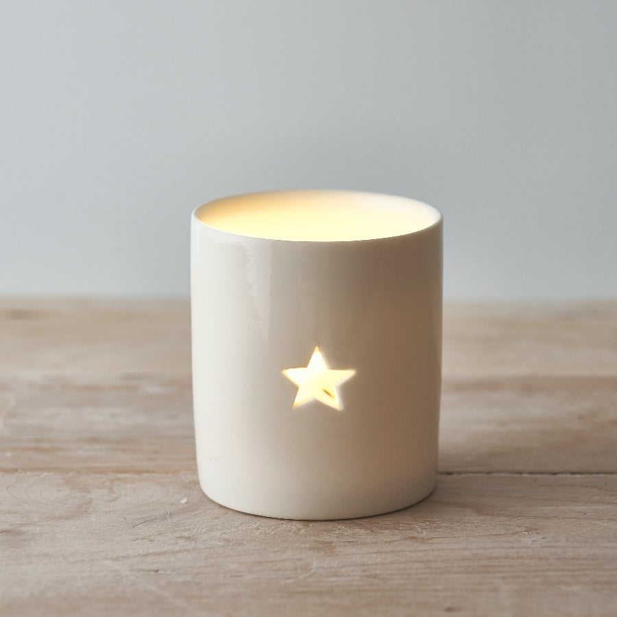 Simple Star T-light Holder, 8cm 