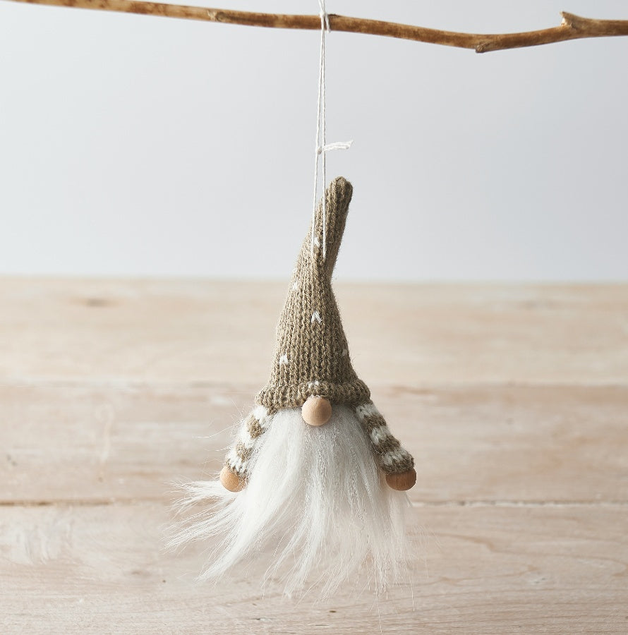 Knitted Mink Gonk Hanger 10cm