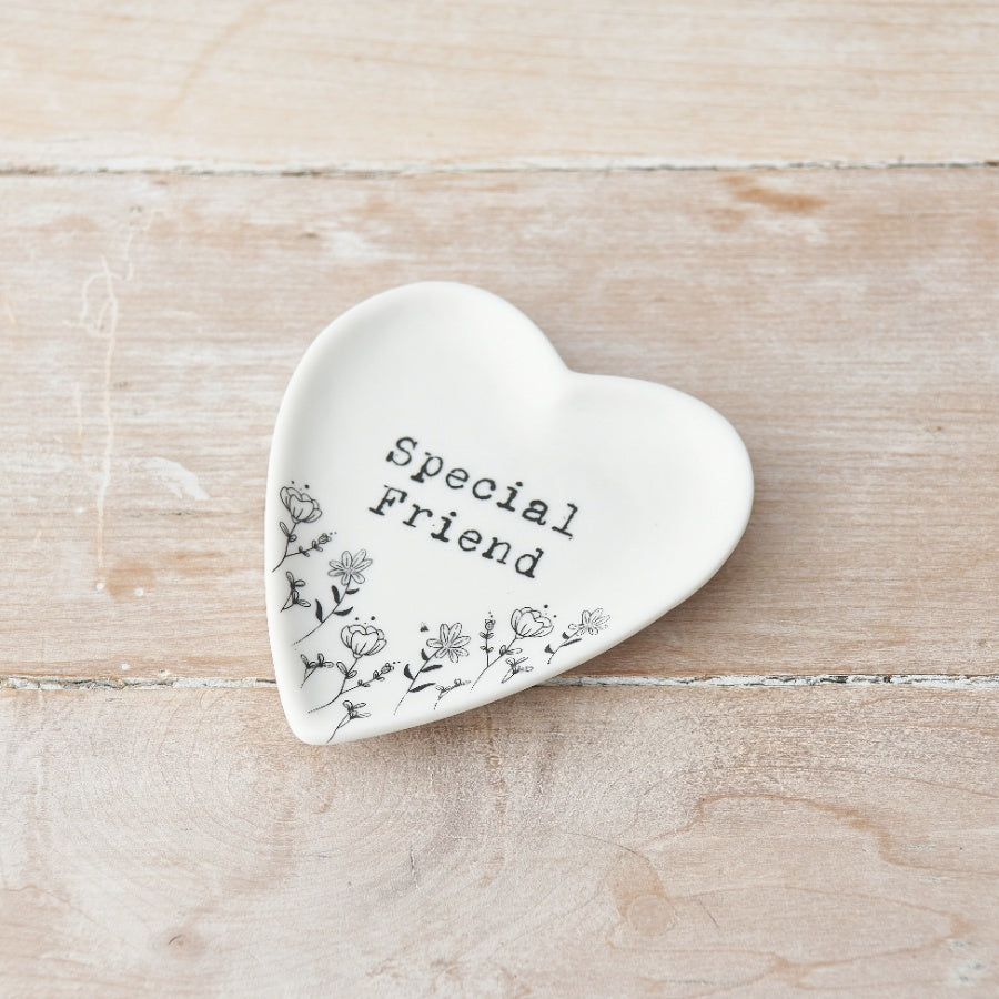 Special Friend Floral Trinket Dish, 10cm