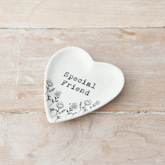 Special Friend Floral Trinket Dish, 10cm
