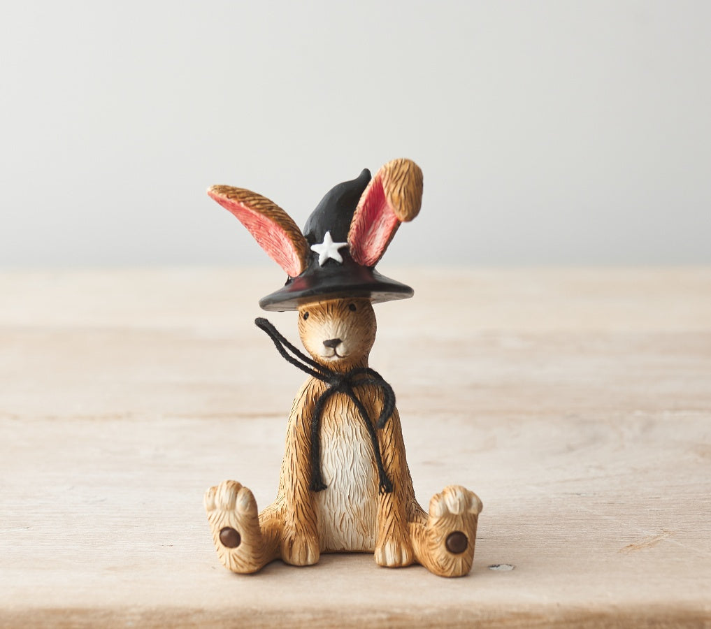 Jasper Rabbit Sitting Witch, 11cm