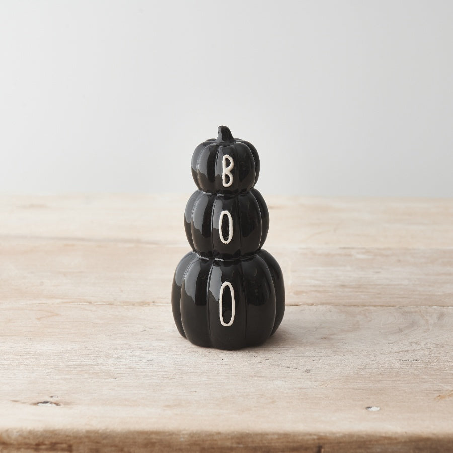 Black PUMPKIN STACK, 12cm 