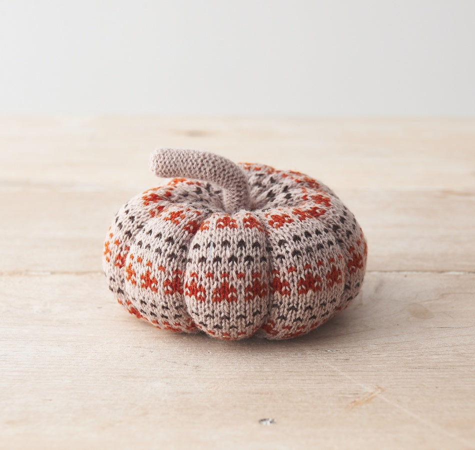 Autumn Fabric Pumpkin 12cm
