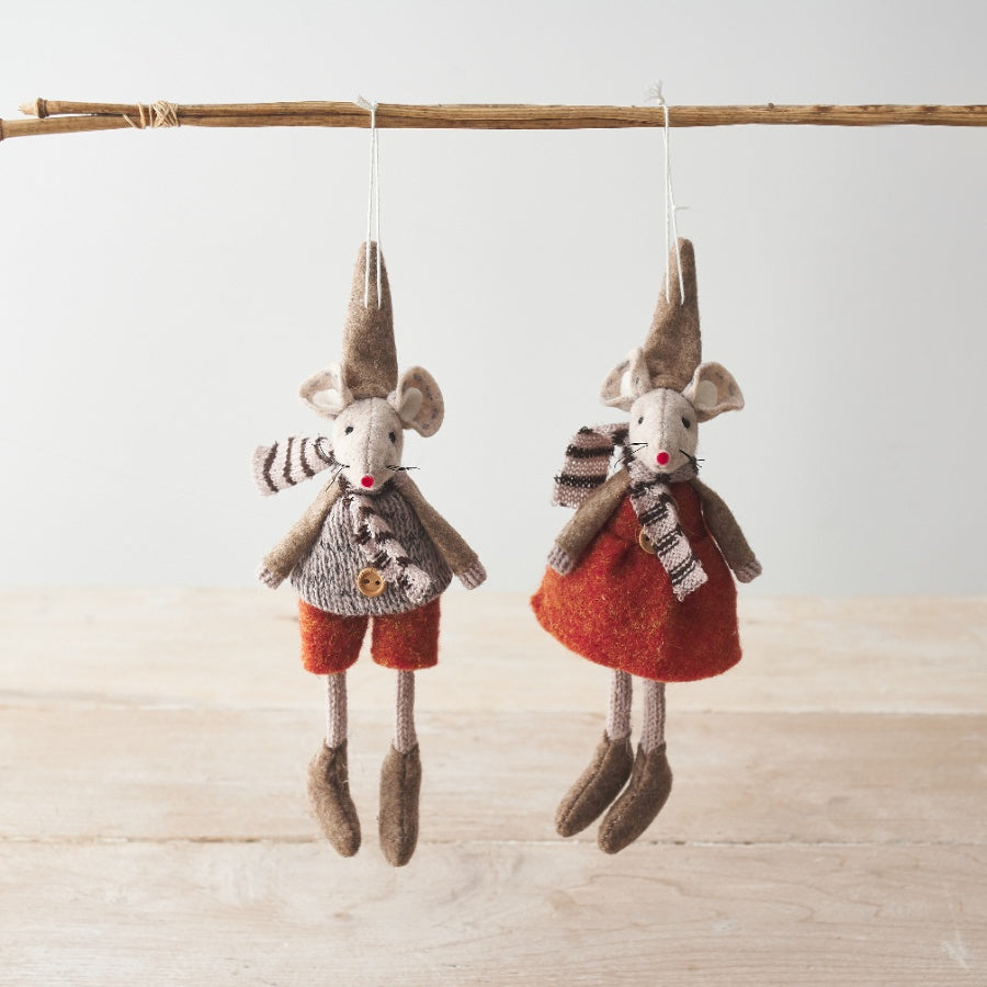 Burnt Orange Mice Hangers, 2a