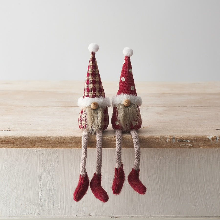 20cm Pattered Sitting Gonks, 2 Assorted