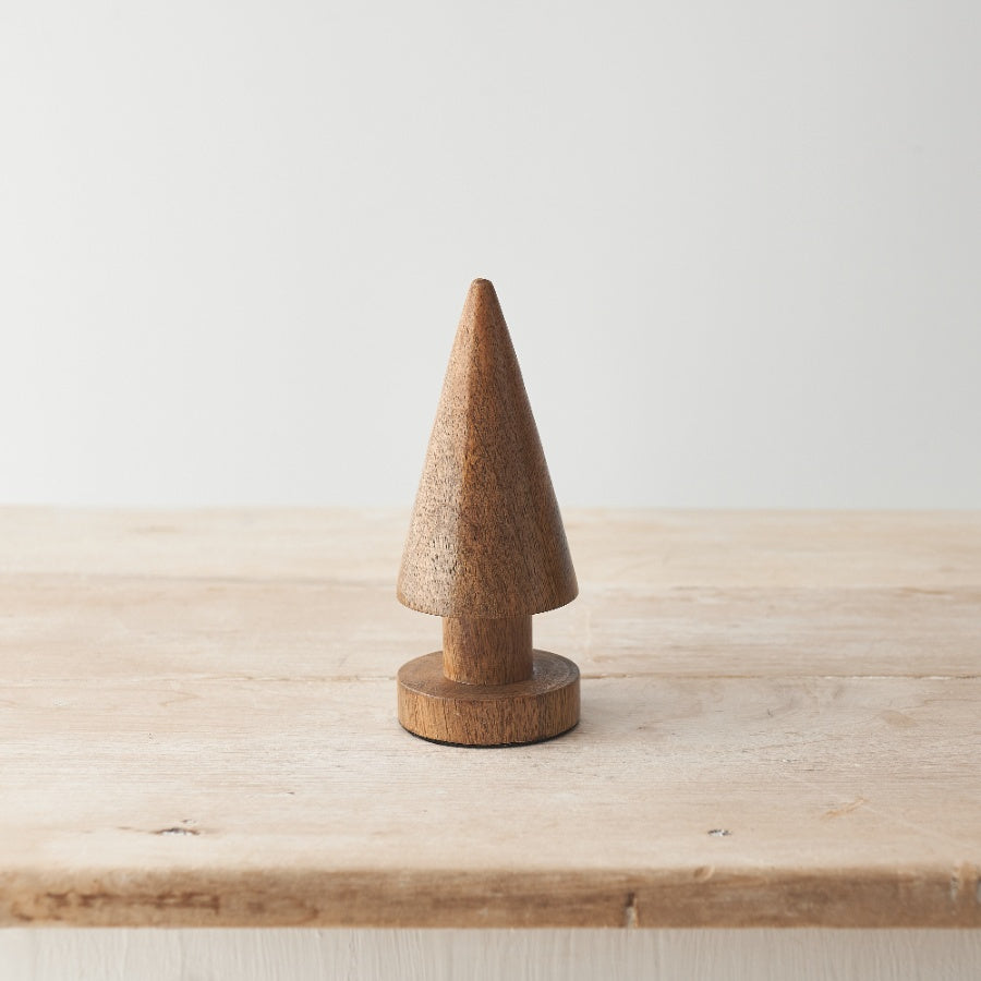 Wooden Cone Tree, 15cm