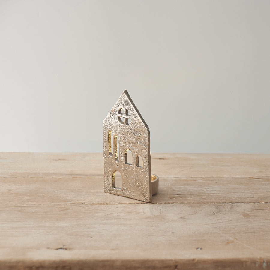 Metal House on Base, 10cm