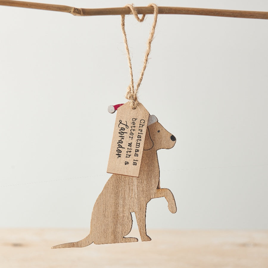 Christmas Labrador Hanger, 10cm
