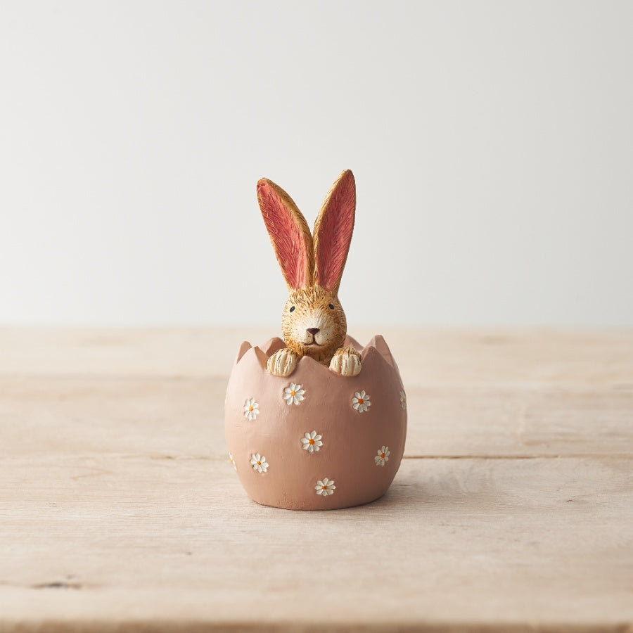Jasper Rabbit Daisy Egg 11cm Resin Bunny Spring Easter Gift Ornament