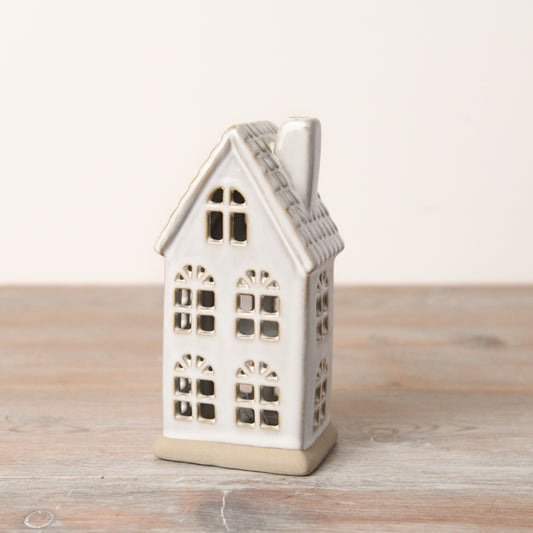 LED Reactive Glaze House 7x14cm Rustic Glow Home Decor