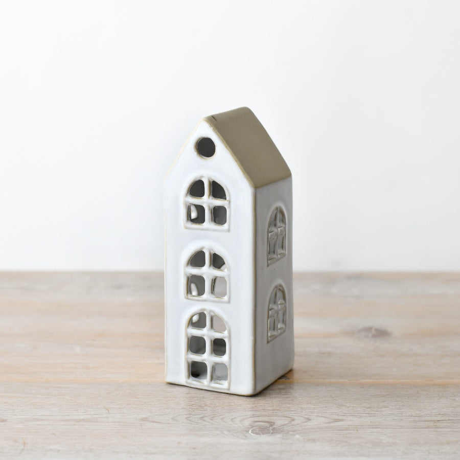 Candle Tealight House Hand-Finished Rustic Home Decor