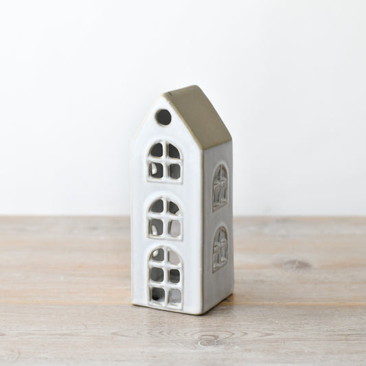 Candle Tealight House Hand-Finished Rustic Home Decor