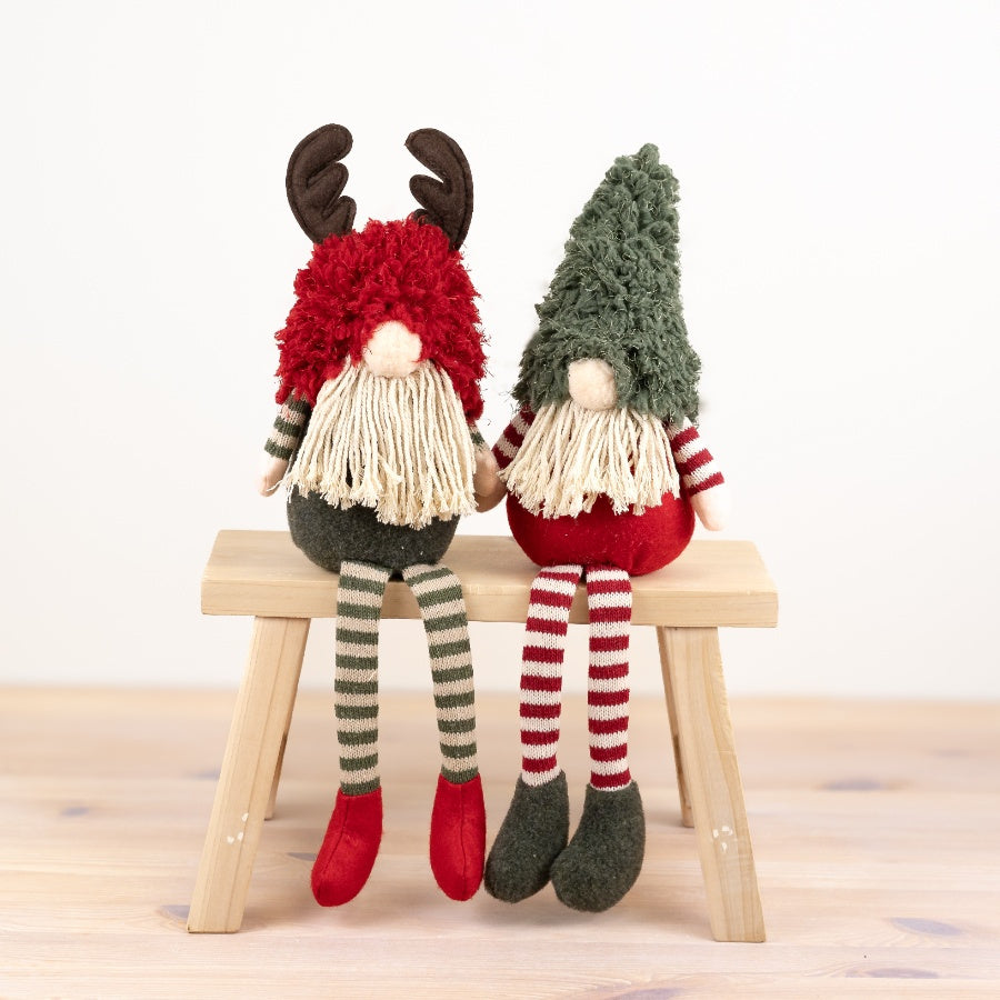 Gnome with Long Legs & Antlers, 44cm