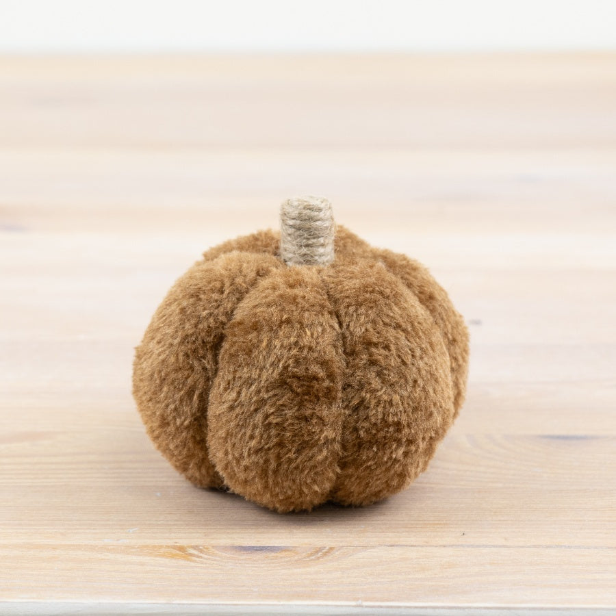 Faux Brown Pumpkin, 15cm