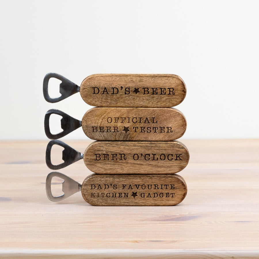 Dad’s Beer Bottle Opener 18cm – Sturdy Metal – Ideal Father’s Day Gift or Bar Accessory