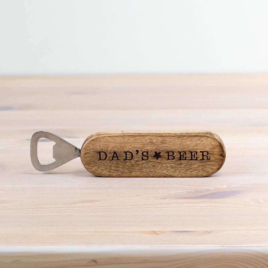 Dad’s Beer Bottle Opener 18cm – Sturdy Metal – Ideal Father’s Day Gift or Bar Accessory