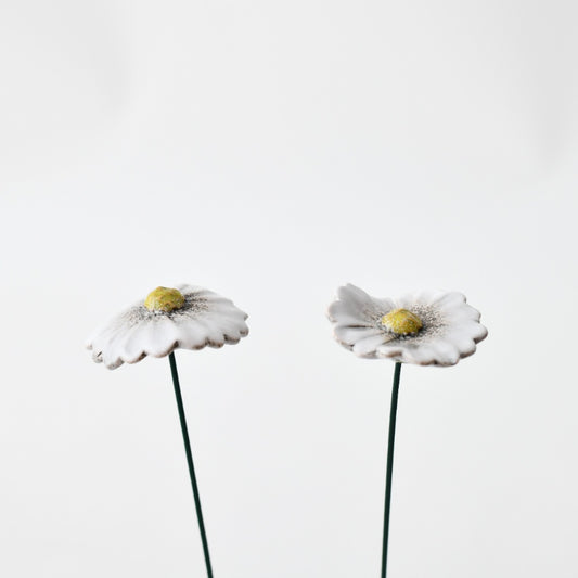 2A Garden Daisy Flower Stake, 30cm Metal Plant Spike, Rustic Outdoor Garden Ornament