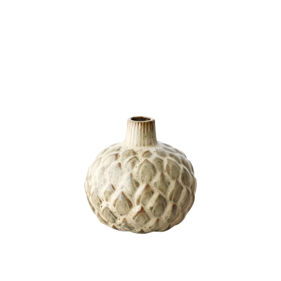 Small Decorative Bud Vase 12cm, Chic Ceramic Bud for Single Stems and Small Plants, Elegant Home Decor Accent