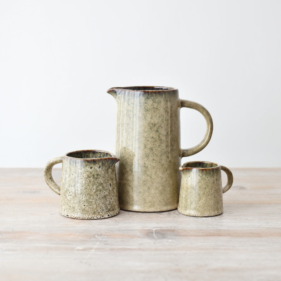Dora Jug 19cm – Glazed Ceramic Pitcher, Scandinavian Style Decorative Water Jug for Kitchen & Table Styling