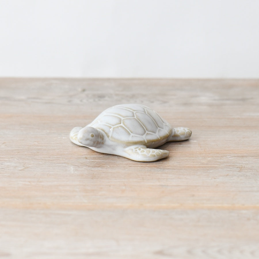 Porcelain Turtle Figurine, 9.5cm