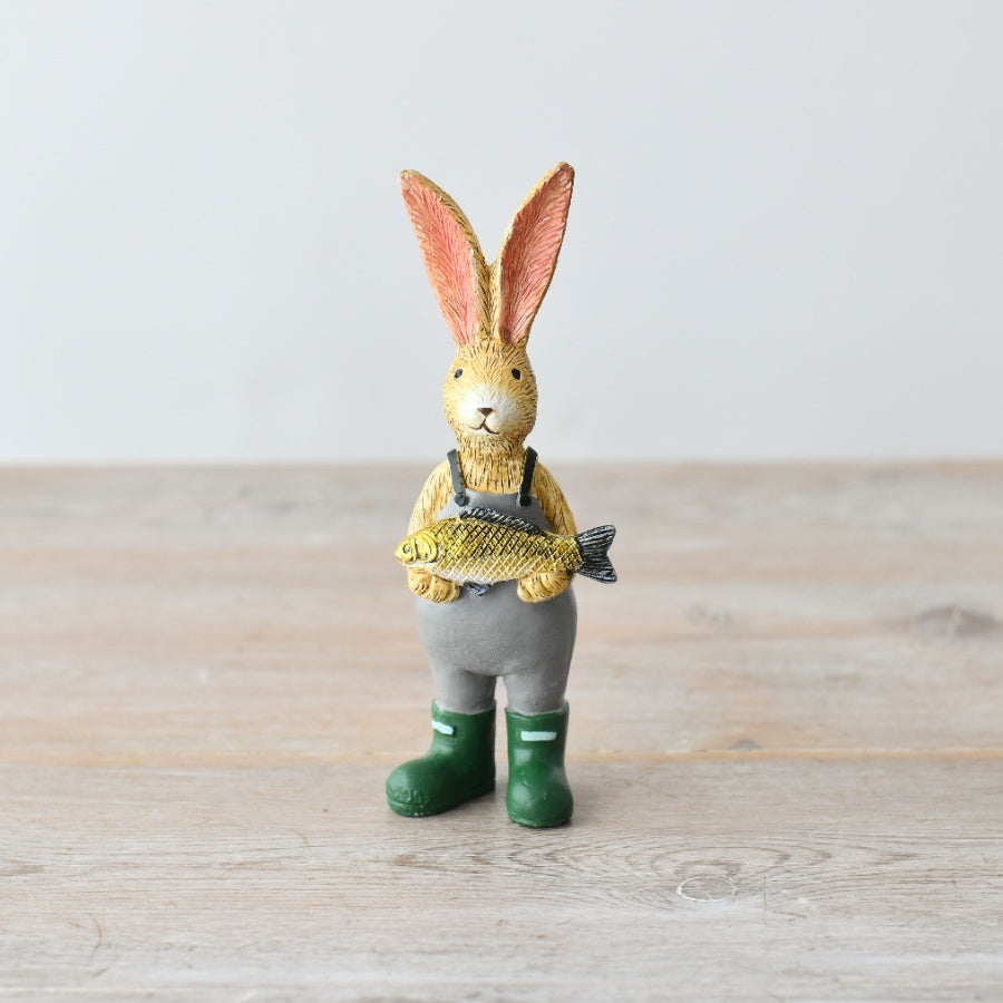 Jasper Rabbit Gone Fishing, 14cm