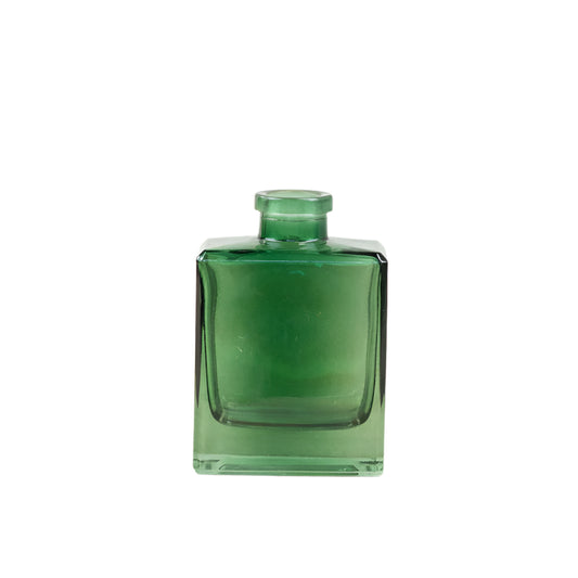Green Glass Vase 10.5cm – Small Decorative for Home Décor – Vintage-Style Bud for Shelves, Tables, or Centerpieces – Rustic Mini Glass Ornament