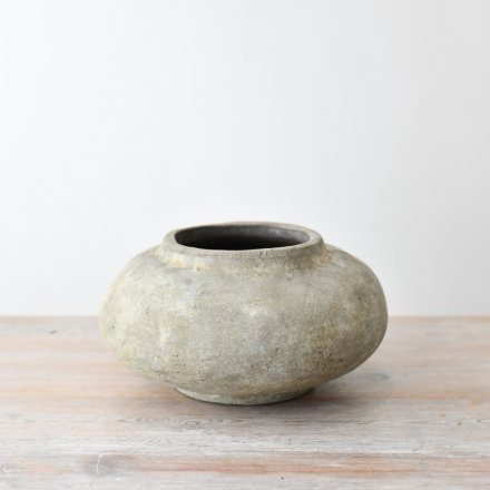 Tall Ceramic Vase 27cm – Textured Neutral Decorative for Modern, Rustic or Minimalist Home Décor – Slim Perry for Hallway, Mantel or Dining Table Display